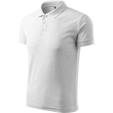 MALFINI Polohemd Herren Pique Polo, M, weiss