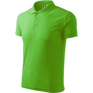 Polohemd Herren Pique Polo, XL, apfelgrün