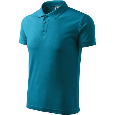 Polohemd Herren Pique Polo, XL, dunkeltürkis