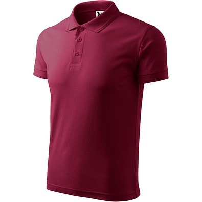 Polohemd Herren Pique Polo, XL, garnet