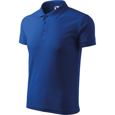 Polohemd Herren Pique Polo, XL, königsblau