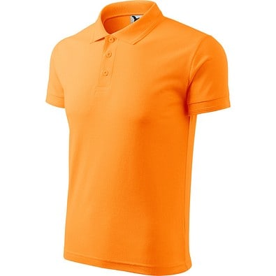 Polohemd Herren Pique Polo, XL, mandarine orange