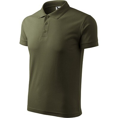 Polohemd Herren Pique Polo, XL, military
