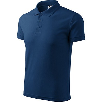 Polohemd Herren Pique Polo, XL, mitternachtsblau