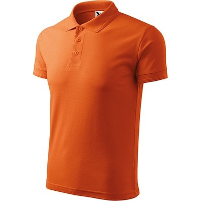 Polohemd Herren Pique Polo, XL, orange