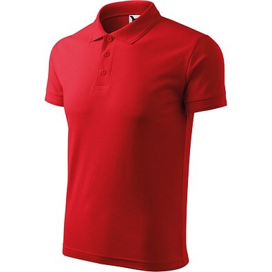 Polohemd Herren Pique Polo, XL, rot