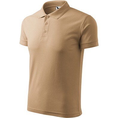 Polohemd Herren Pique Polo, XL, sand
