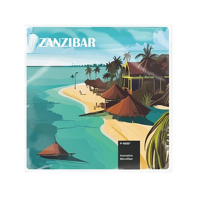 POLYCLEAN Displaytuch 18x18 cm im Polybeutel, weiss / individuell