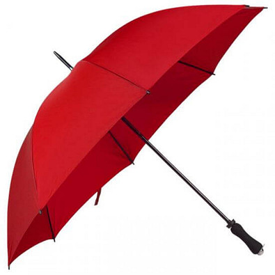 Portierschirm mit Hülle, rot