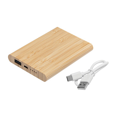 Powerbank BAMBOO EVOLUTION 4.000 mAh,braun
