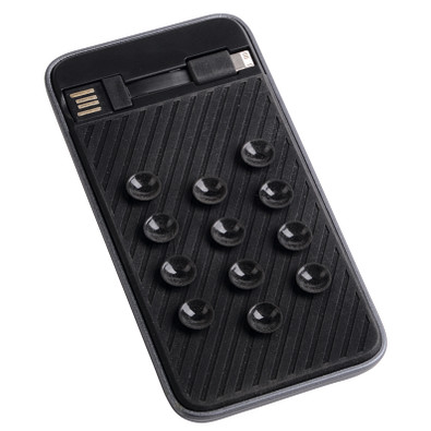 Powerbank Octopus, 4.000 mAh, schwarz