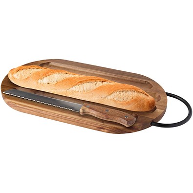 Prestige Akazienholz Schneidebrett mit Brotmesser, holz