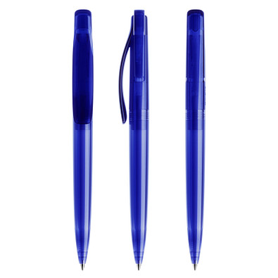 prodir® Druckkugelschreiber DS 2 ohne Metallspitze, blaue Mine, dunkelblau Transp. prodir® Druckkugelschreiber DS 2 ohne Metallspitze, blaue Mine, dunkelblau Transp.