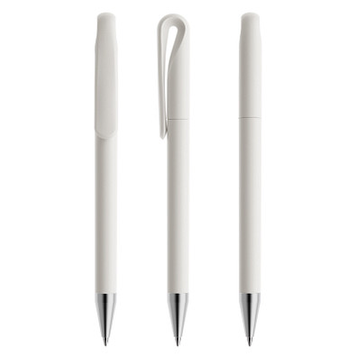 prodir® Drehkugelschreiber DS1 TMS Twist, blaue Mine, weiß