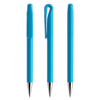 prodir® Drehkugelschreiber DS1 TPC Twist, blaue Mine, cyanblau