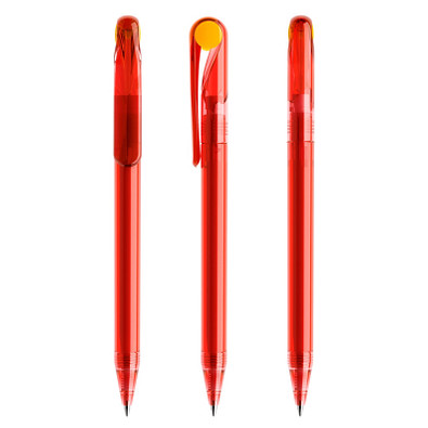 prodir® Drehkugelschreiber DS1 TTT Twist, blaue Mine, rot/gelb