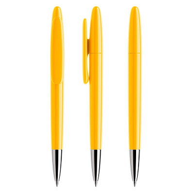 prodir® Drehkugelschreiber DS5 TPC Twist, blaue Mine, gelb