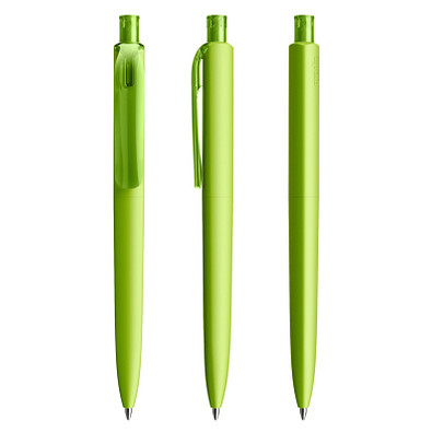 prodir® Druckkugelschreiber DS8 Soft Touch PRR Push, blaue Mine, hellgrün