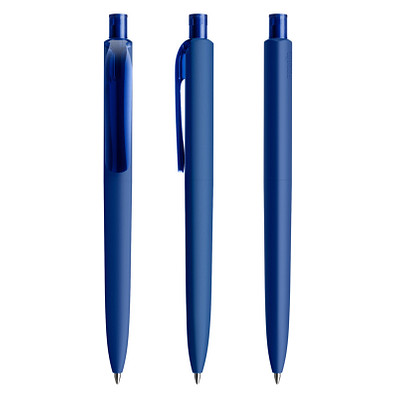 prodir® Druckkugelschreiber DS8 Soft Touch PRR Push, blaue Mine, klassikblau