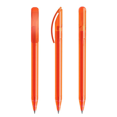 prodir® Drehkugelschreiber DS3 TFF, blaue Mine, orange/gefrostet