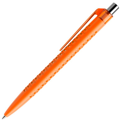 prodir® Kugelschreiber QS40 PMT Air, blaue Mine, orange/silber poliert