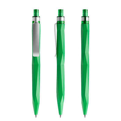 prodir® Druckkugelschreiber QS20 PMS Push, blaue Mine, hellgrün