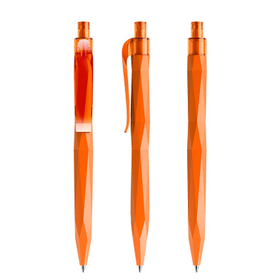 prodir® Druckkugelschreiber QS20 PMT Push, blaue Mine, orange
