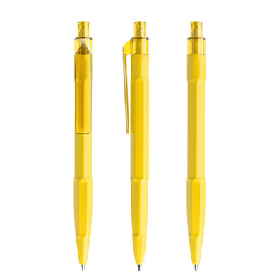 prodir® Druckkugelschreiber QS30 PMT Push, blaue Mine, gelb prodir® Druckkugelschreiber QS30 PMT Push, blaue Mine, gelb