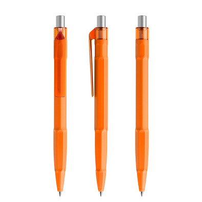 prodir® Kugelschreiber QS30 PMT Push, orange/silber satiniert prodir® Kugelschreiber QS30 PMT Push, orange/silber satiniert
