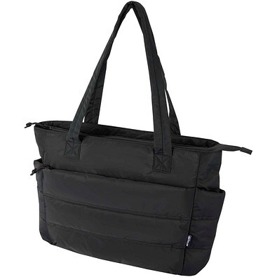 Puffer 15,6 GRS recycelte Laptoptragetasche 18L, schwarz