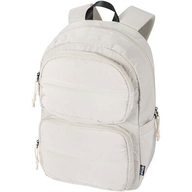 Puffer 15,6 GRS recycelter Laptoprucksack 18L, sandstone