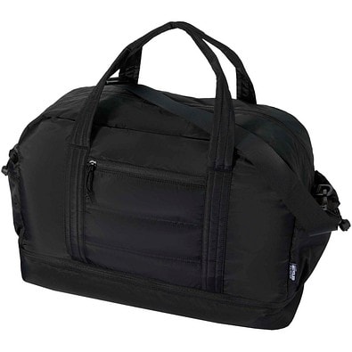Puffer GRS recycelte Reisetasche mit isoliertem Boden 30L, schwarz