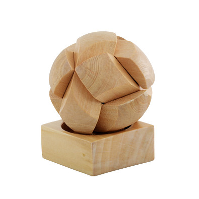 Puzzle Ball ROUND DEXTERITY,braun