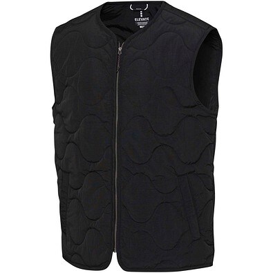 Quarz GRS-recycelte Thermoweste Unisex, schwarz, M