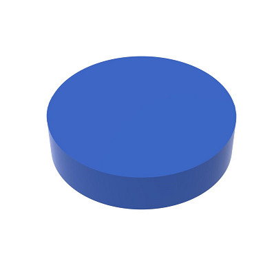 Radiergummi Rund, standard-blau PP
