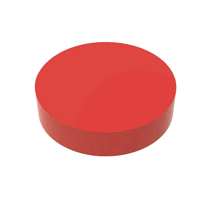 Radiergummi Rund, standard-rot