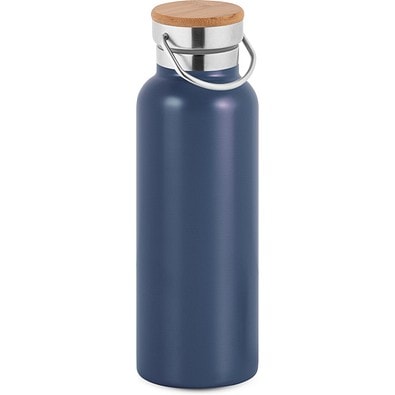RAGNAR. Trinkflasche aus Edelstahl (36% recycelt) (570 mL), doppelwandig und vakuumisoliert, Dunkelblau