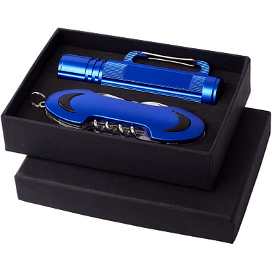 Ranger Präsentset Taschemesser und Taschenlampe, blau Ranger Präsentset Taschemesser und Taschenlampe, blau