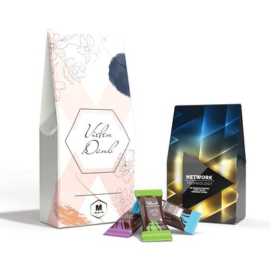 Rausch Plantagen Minis in Standbodenkartonage groß, 94 g, inkl. Druck