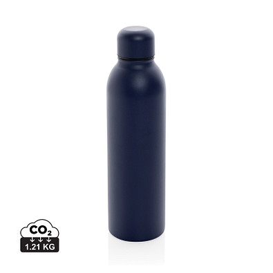 RCS recycelte Stainless Steel Vakuumflasche, navy blau