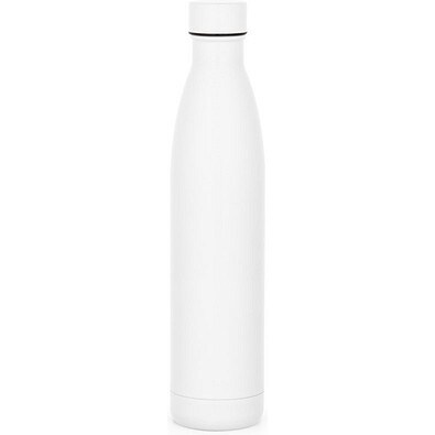 RE-BUFFON XL II. Doppelwandige Trinfklasche aus Edelstahl (90% recycelt) 1L, Weiß