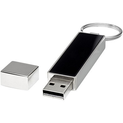 Rechteckiger Light Up USB Stick, weiss, 64GB
