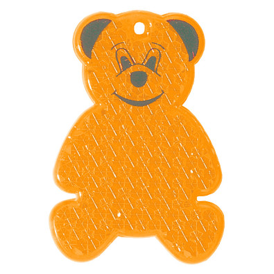 Reflektor Bär, transparent-orange