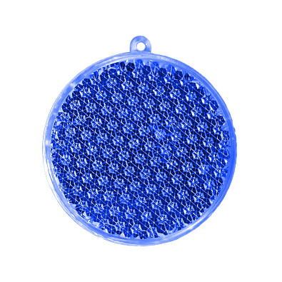 Reflektor Rund, transparent-blau