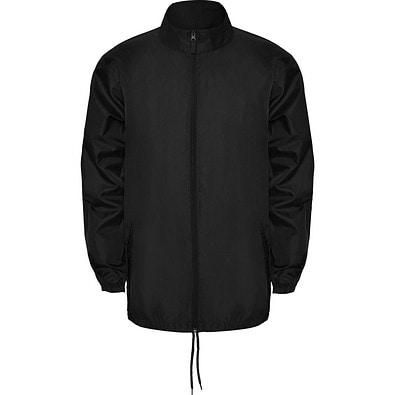 Regenjacke – leichte Windjacke mit Reißverschluss, XXXL, Schwarz