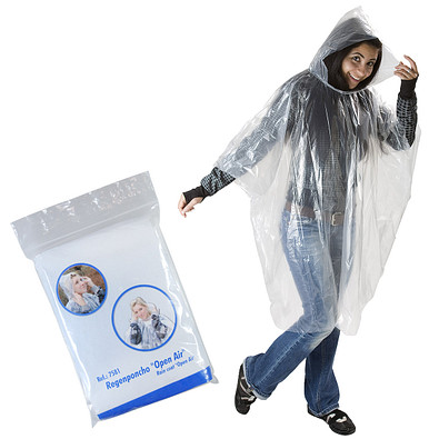 Regenponcho Open-Air, transparent