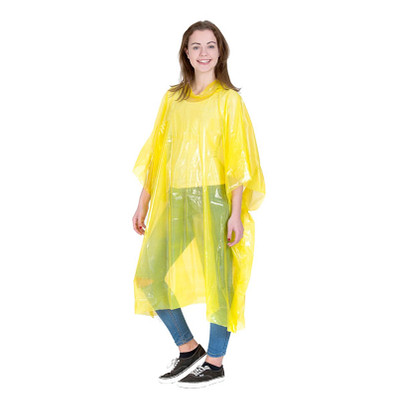 Regenponcho Standard, transparent-gelb