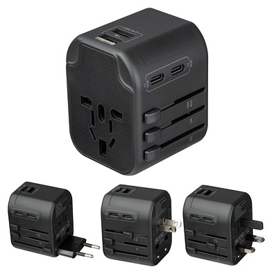 Reiseadapter Maracena,schwarz