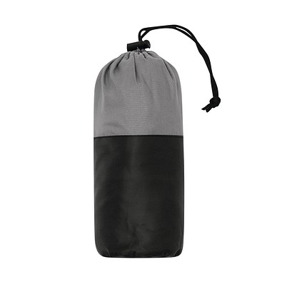 Reiseschlafsack VACATION VIBES,grau, schwarz