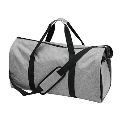 Reisetasche MILANO mit integriertem Kleidersack,grau, schwarz